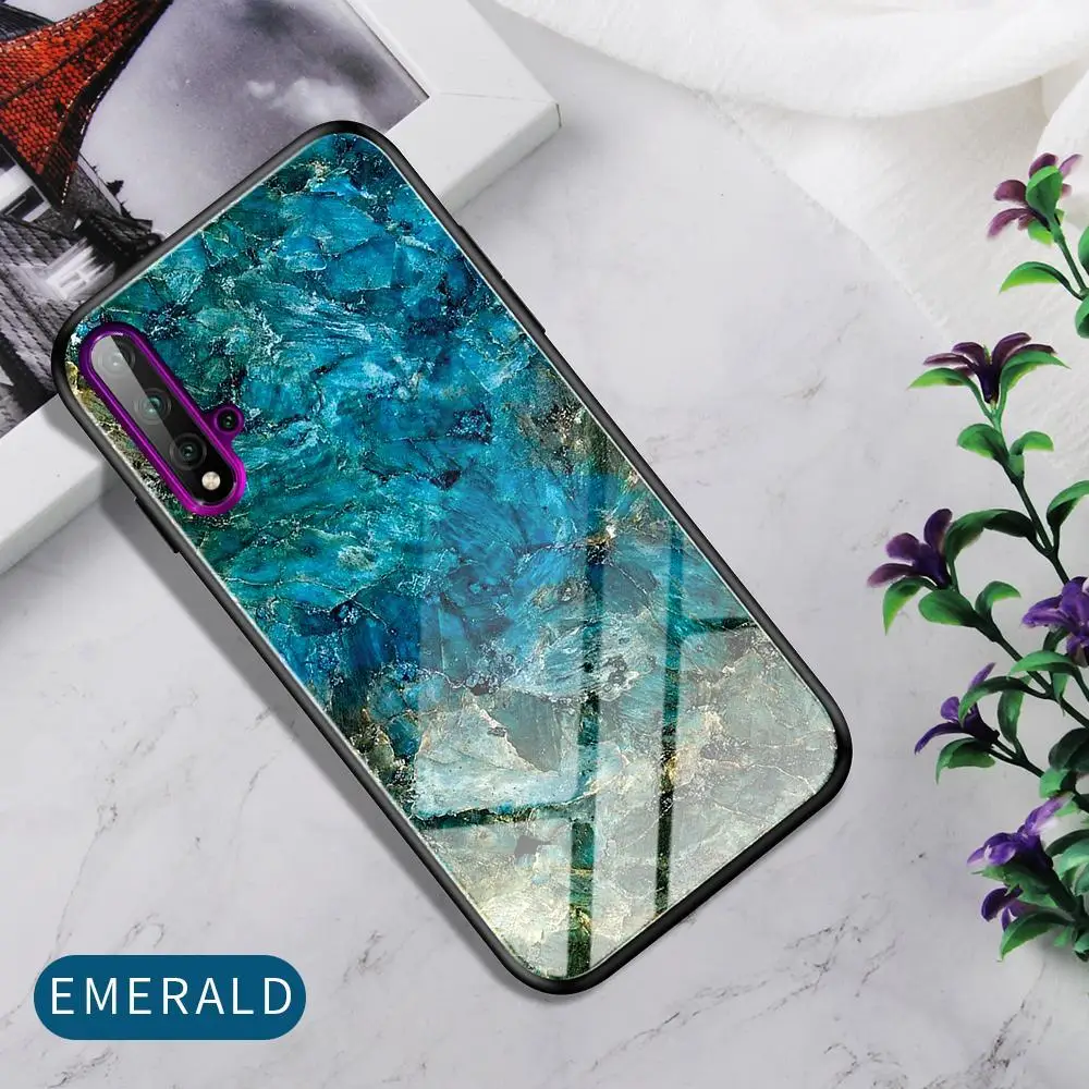 Роскошный градиентный мрамор закаленное стекло крышка для Vivo Y7S iQOO NEO Z5X Z1 Pro X27 Pro V15 S1 Pro ударопрочный жесткий чехол Fundas