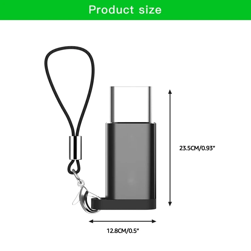 H052 Micro USB к C адаптер со шнурком для путешествий бизнеса работы Xiaomi 5/4C/планшетов