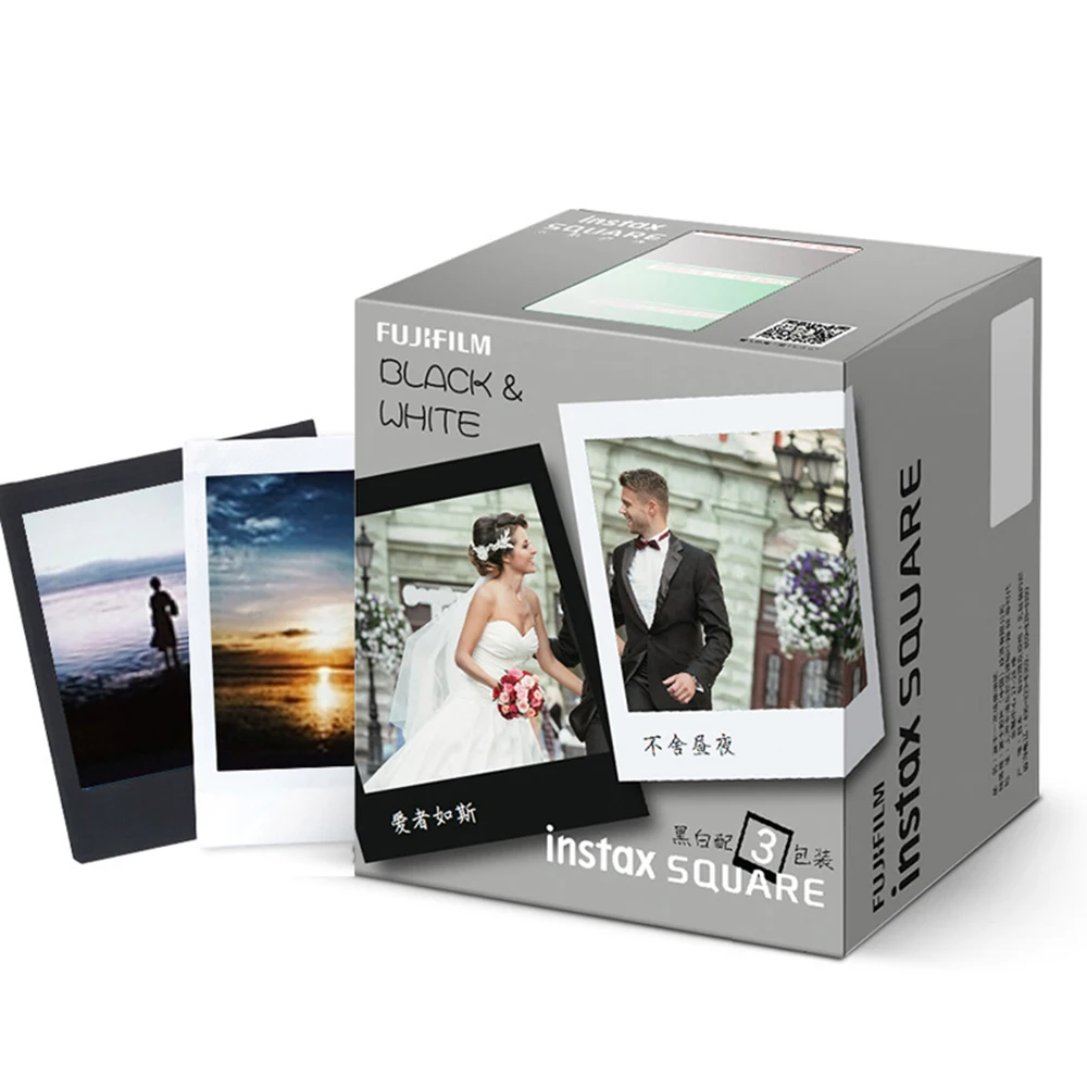 30 листов Fujifilm Instax мгновенная квадратная фотобумага для Fujifilm instax квадратная SQ20 SQ10 SQ6 камера SHARE SP-3 SQ принтер