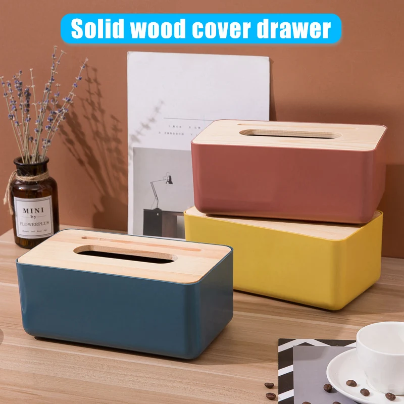 Высокое качество коробка для салфеток с деревянным покрытием домашние