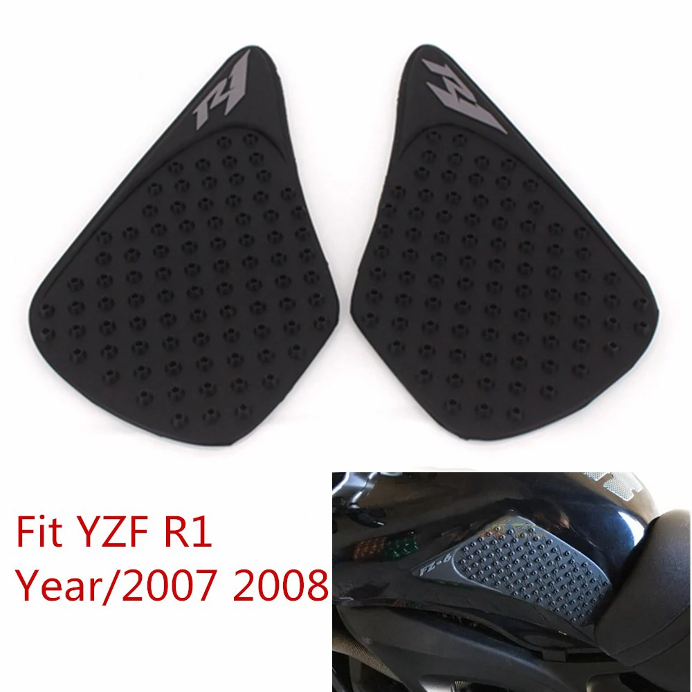 

Защитный коленный протектор для мотоциклетного бензобака, противоскользящая Накладка для Yamaha YZFR1 YZF-R1 YZF R1 2007-2008