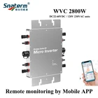 Wi-Fi версия WVC2000W2400W2800W солнечный сетчатый инвертор IP65 MPPT микро сетчатый инвертор вход 22  60 В постоянного тока Выход AC 110 вв