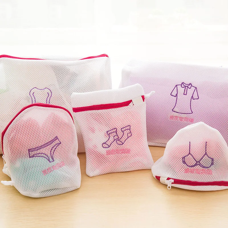 Японские Симпатичные вышитые бюстгальтер нижнее белье особый уход мыть мешок