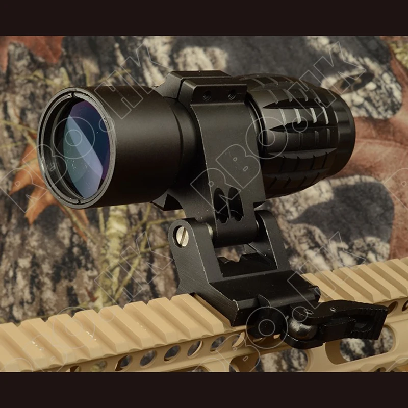 Тактический 1х прицел с красной точкой 3x лупа подходит для Aimpoint Sight Side 1913 QD Picatinny Rail