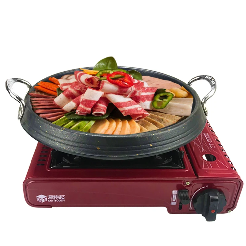 Корейский армейский горячий горшок рисовый торт без дыма не липкий картофельный