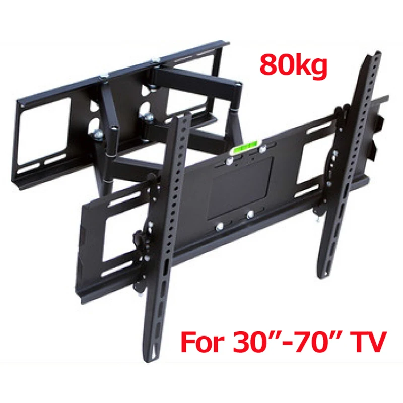 DL-D-108LT 3"-75" 6" 80 кг сверхмощный полный движения большой ТВ настенное крепление VESA 700X500 регулировочный кронштейн Поворотный 90