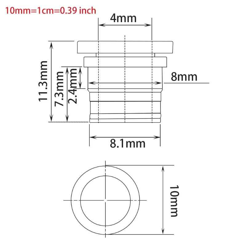 

T3EB 10Pcs Embedded Collet Clips for Ptfe Tube Bowden ECAS04 Blue Collet Clips