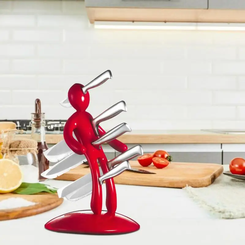 

24.5*37.5cm kitchen tableware organizer multifunctional creative humanoid knife holder for new year and christmas gift