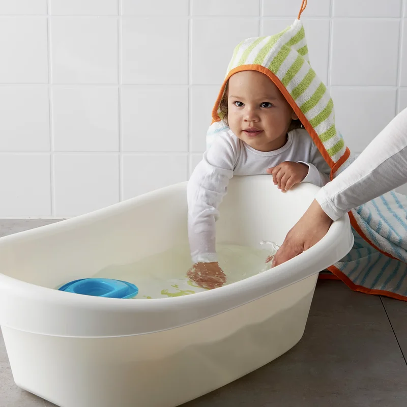 Baby Bath Tub Plastic Infant Anti Slip White 0 To 36 Months Babies Swimming Newborn Bathtub