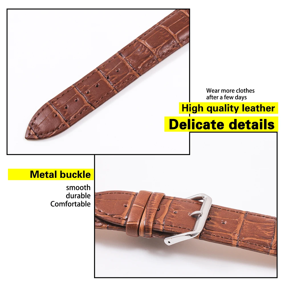 

Band for apple watch 4 5/3/2/1 42mm 38mm 6 colors leather Crocodile pattern Bracelet strap for iwatch series 40mm 44mm