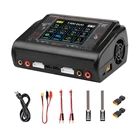 Двухканальное зарядное устройство HTRC T400 с сенсорным экраном, 200 Вт, DC 400 Вт