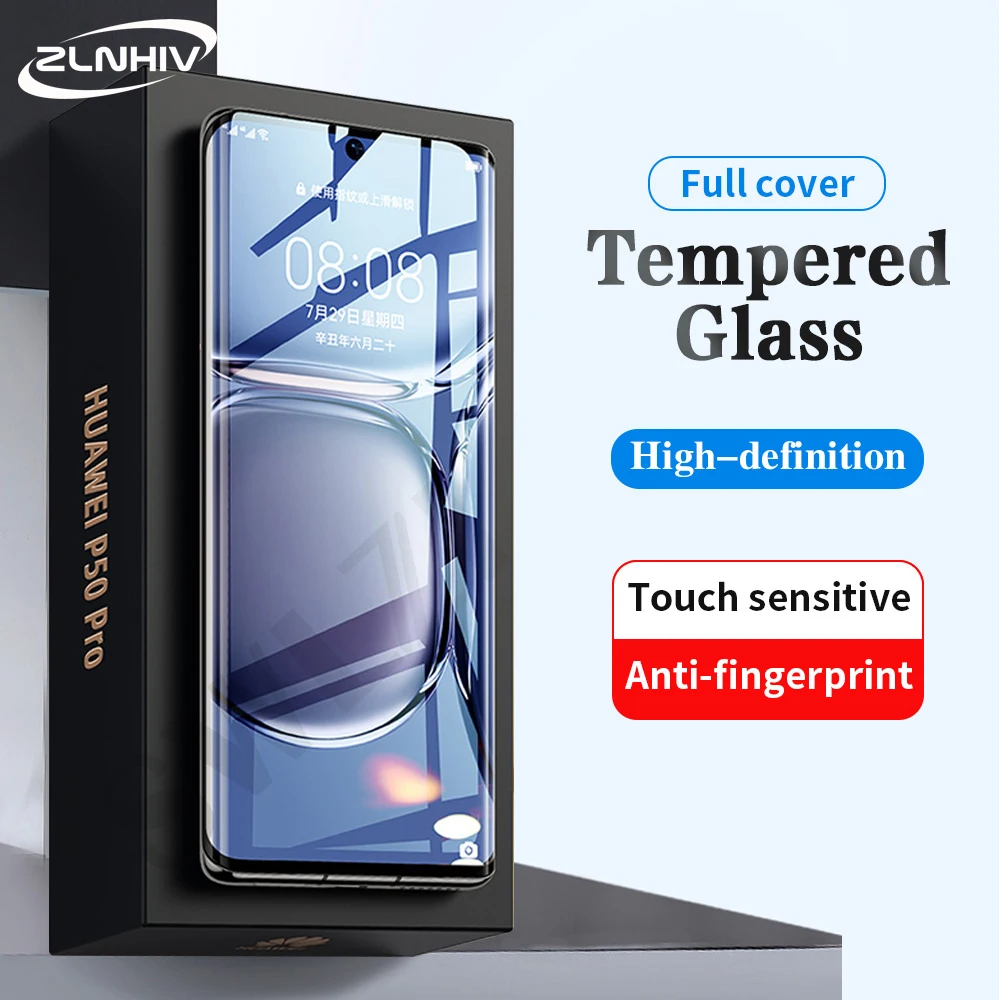 

ZLNHIV for Huawei P50 Tempered Glass P40 lite E P30 P20 pro plus Phone Screen Protector P10 P9 protective film Glass smartphone