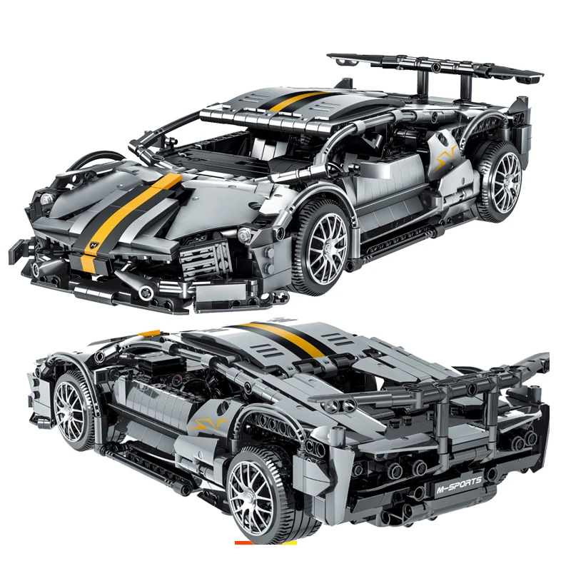 Конструктор MOC суперспортивный автомобиль 023015 техника гоночные строительные