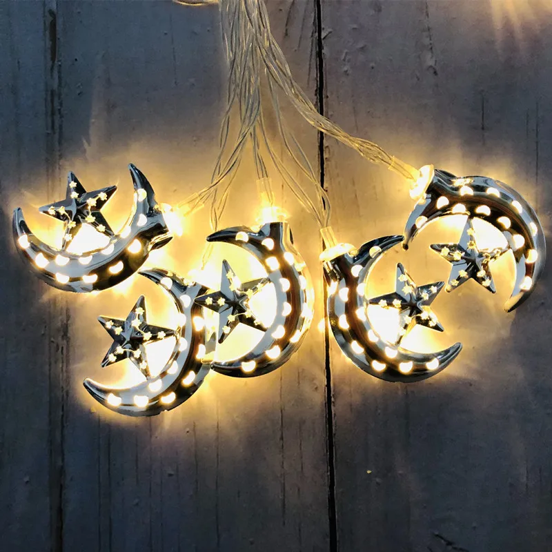 

Moon LED String Lights Ramadan Leds Light Home Bedroom Garland Curtain Festoon Holiday Decoration Party Fashion Guirnalda Luces