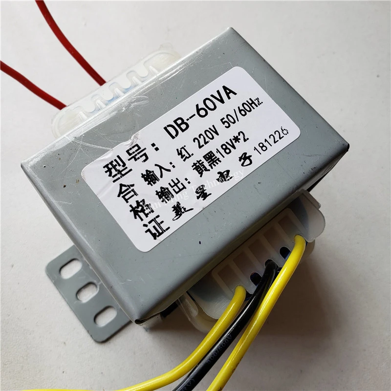 12V 15V 18V 24V 36V dual 0 трансформатор медный 60VA 220V к двойному EI66 источник