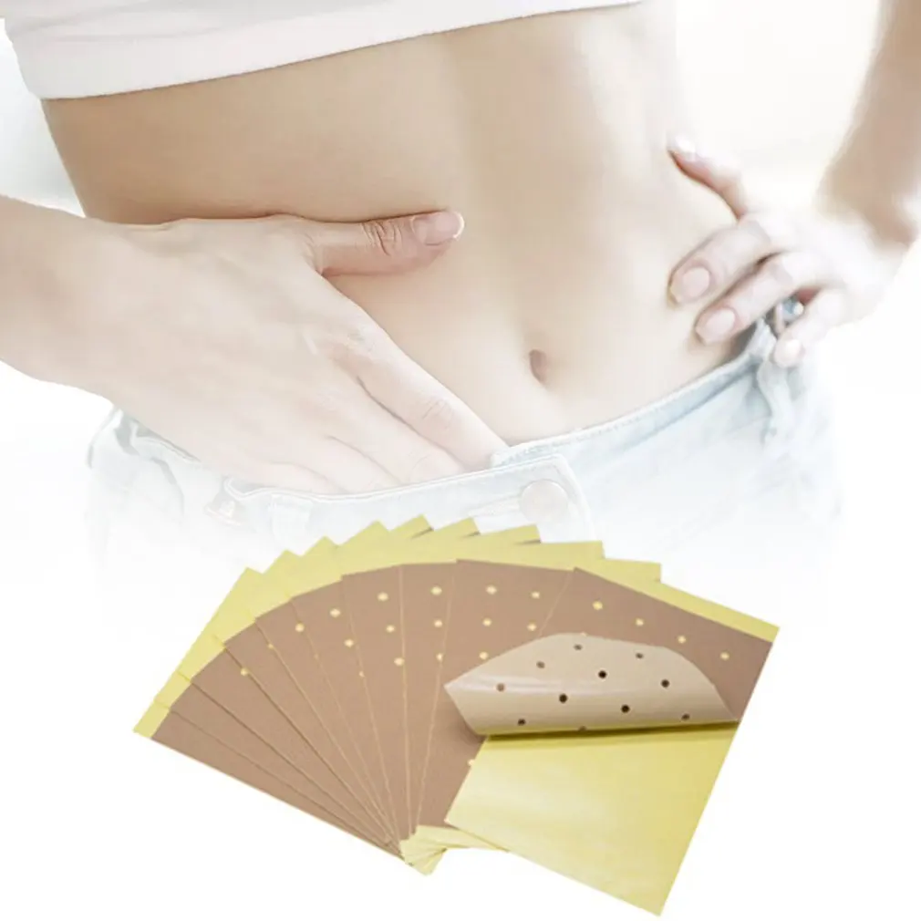 Наклейка для похудения живота целлюлита сжигатель жира пояс поясницы Вес Lossing