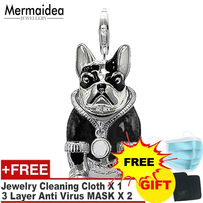 Кулон Черный Бульдог Собака 2020 модные ювелирные изделия стильное украшение