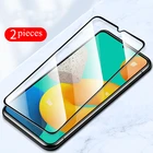 2 шт. Защитная пленка для экрана для Samsung Galaxy M32 A22 4G защитное стекло против царапин 2.5D Взрывозащищенная закаленная стеклянная пленка