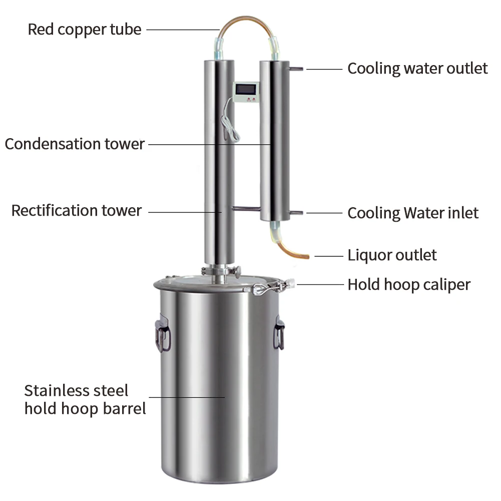 Спиртовой дистиллятор аппарат для домашнего приготовления алкоголя инструменты