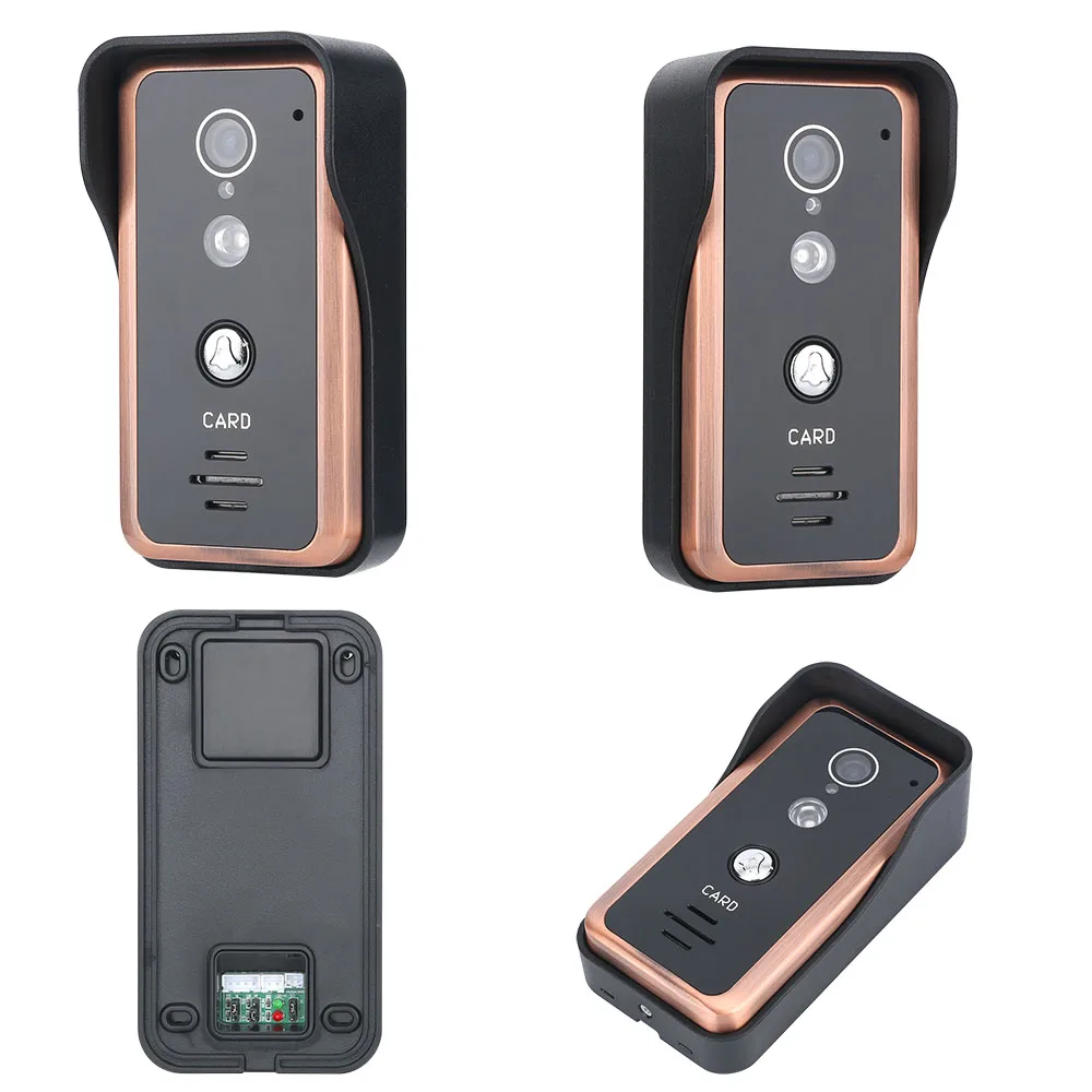 Видеодомофон 2 монитора 7 дюймов проводной/беспроводной Wi-Fi RFID AHD 720P |