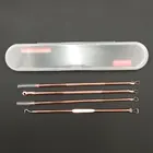 4 шт для удаления угрей, акне иглы из нержавеющей стали от прыщей точечный инструмент для удаления камедонов Красота уход за кожей лица чист инструмент для лица средство для очищения пор