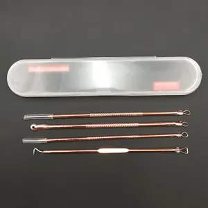 4 шт для удаления угрей, акне иглы из нержавеющей стали от прыщей точечный инструмент для удаления камедонов Красота уход за кожей лица чист инструмент для лица средство для очищения пор