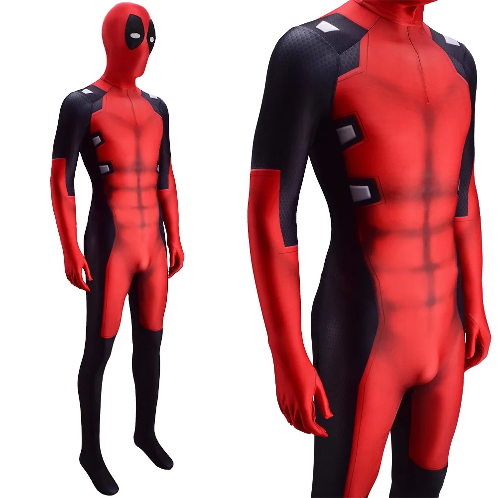 Костюм Дэдпула для косплея костюмы на Хэллоуин супергерои из лайкры и спандекса