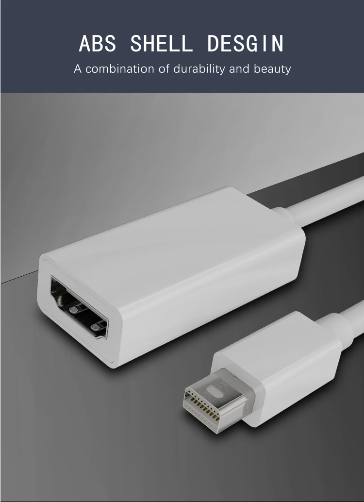 Мини кабель DP-HDMI адаптер Thunderbolt Mini display port to HDMI конвертер адаптер для Apple Mac Pro Air notebook