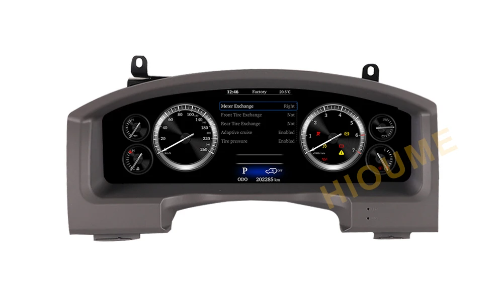 Автомобильный кластер для приборной панели Toyota Land Cruiser 2008-2020 с системой Linux