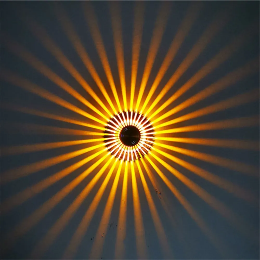 Освещение в помещении 3 Вт светодиодный настенный светильник с подсолнухами