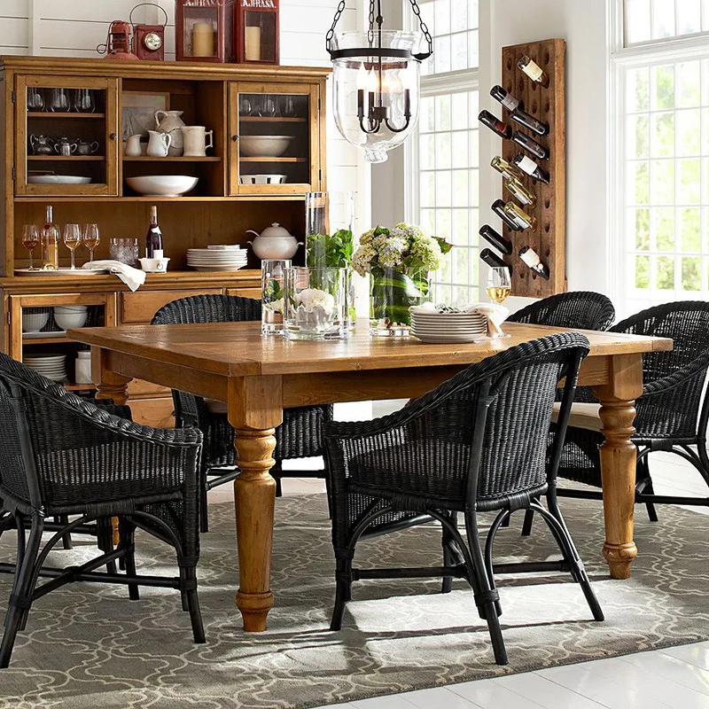 RH Ретро американский кантри Лофт железный подвесной светильник Стекло ведро