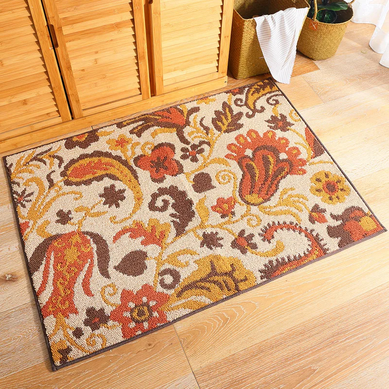 

Zeegle European Style Polyester Mat Kitchen Bathroom Non-slip Wear-resistant Door Mat Entrance Carpet t Corridor Mats Home Decor