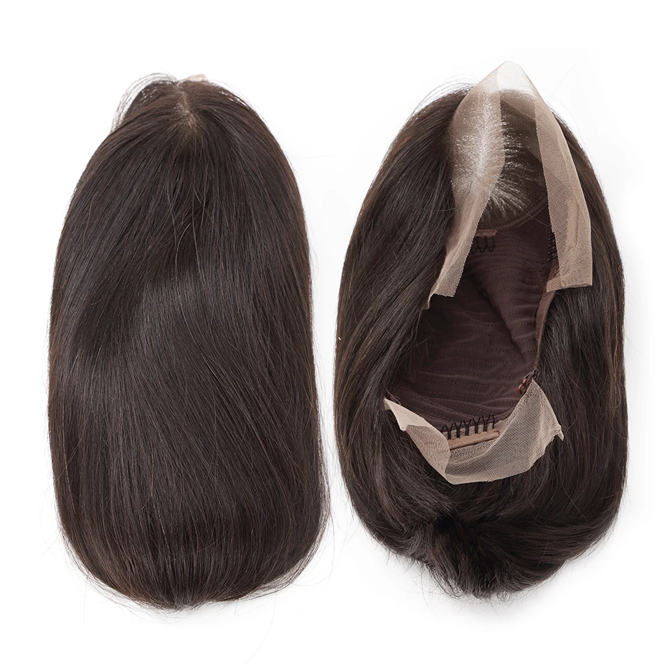 Luvin OneCut волосы короткие боб кружевные передние человеческие волосы парики бразильский прямой натуральный парик кружевные передние al парик предварительно выщипанные Детские волосы