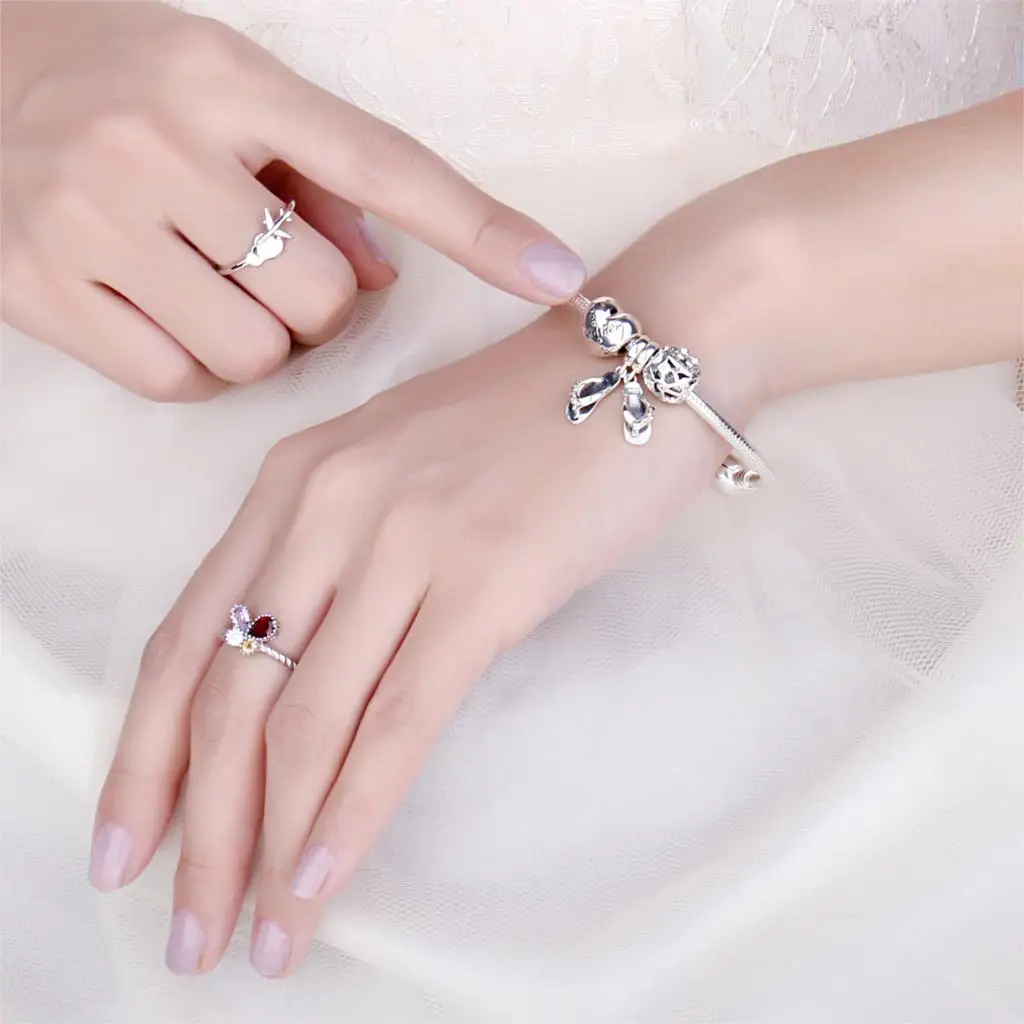 JewelryPalace 925 пробы серебро шампанское кубический ZirconiaTwo любовь птицы и гнездо Шарм