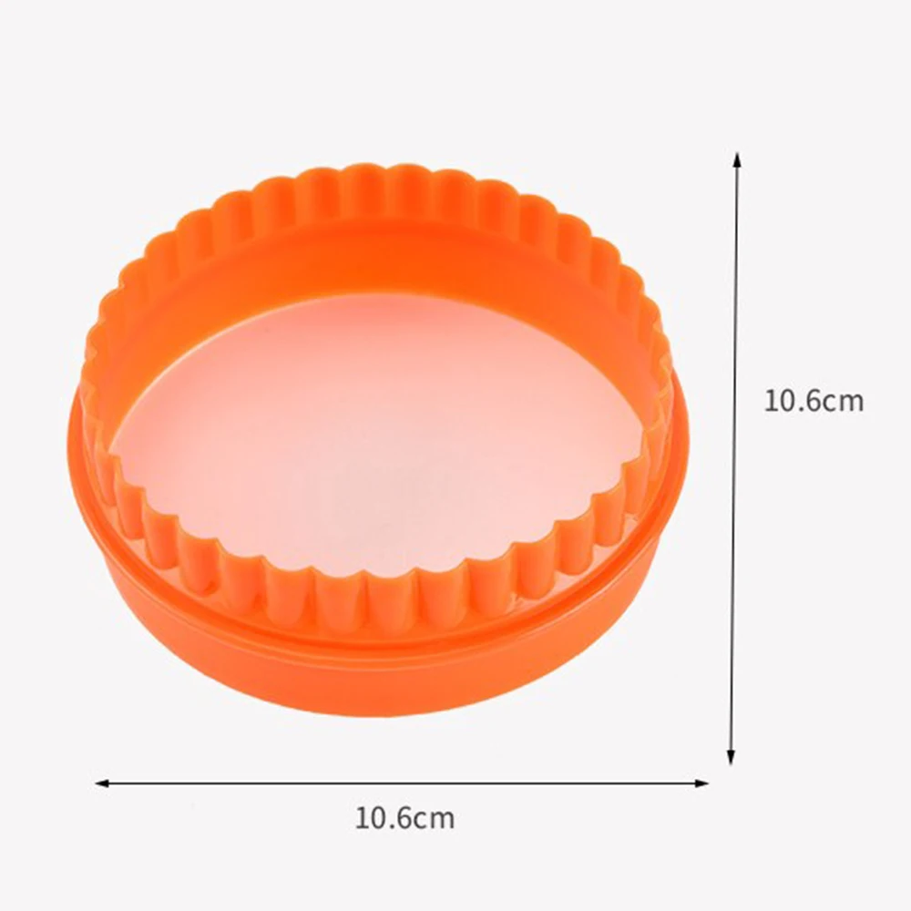 6 шт./компл. Пластиковые Двухсторонние простые крутые круглые ножи для печенья