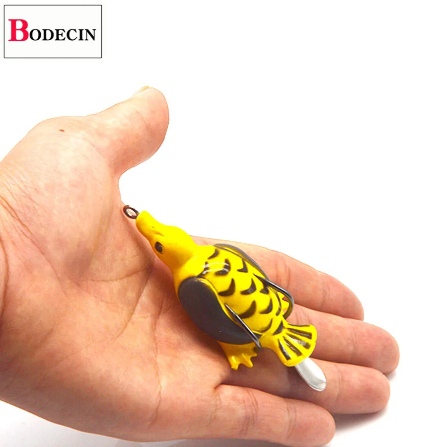 Мягкая пластиковая приманка в виде лягушки со змеиной головой свимбейт для окуня