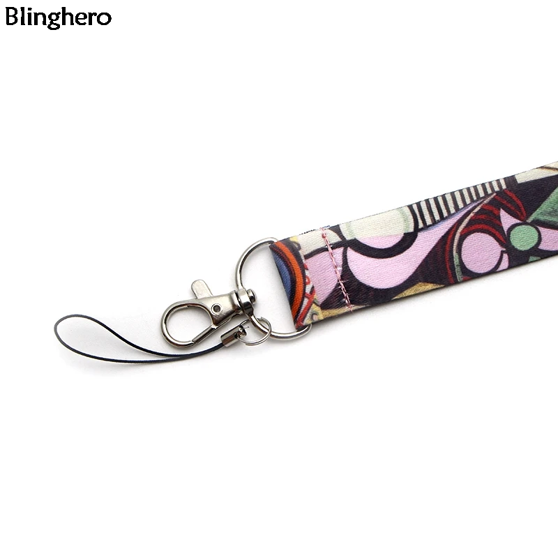Blinghero, Пабло Пикассо, ремешок для ключей, классный держатель для телефона, шейный ремешок со свистком, камера, ID, значок, подарки для друзей, BH0390