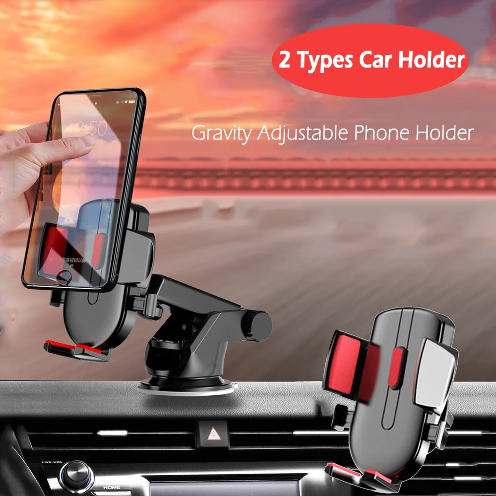 

Universal Car Sucker Mobile Phone Holder 360° Rotation Gravity GPS Stand Car Air Vent Mount Bracket for iPhone Samsung Xiaomi