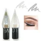 Бриллиантовая блестящая подводка для глаз, карандаш, косметика, водостойкая серебристая, розовая, золотистая подводка для глаз с жидкими блестками, подводка для глаз, ручка