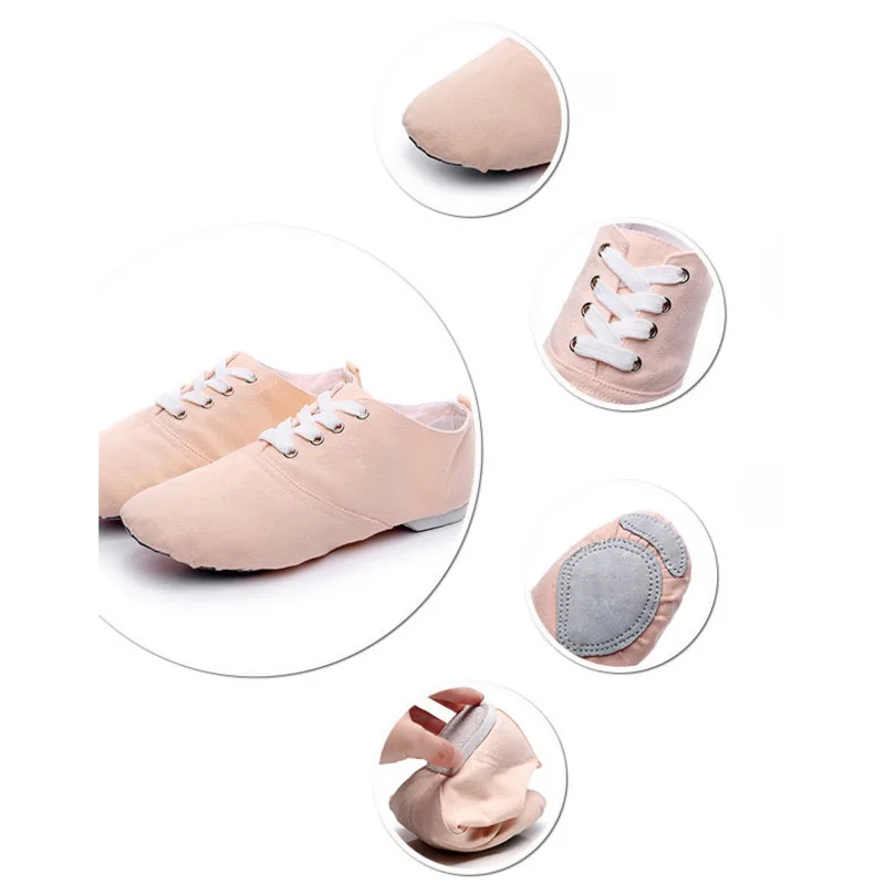 

2021 Women's Flats Soft Cloth Dance Jazz Ballet Shoes Men Women Children Indoor Dance Practice Gymnastics Fitness Sport Shoes