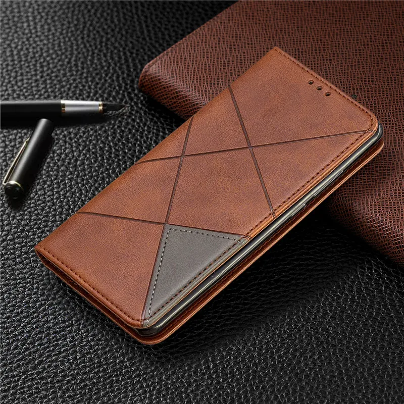 Huawei Y6 Case Magnetic Leather Slim Case na for Huawei Y6 Y 6 Pro Prime Y6Prime Flip Stand Business Phone Cover
