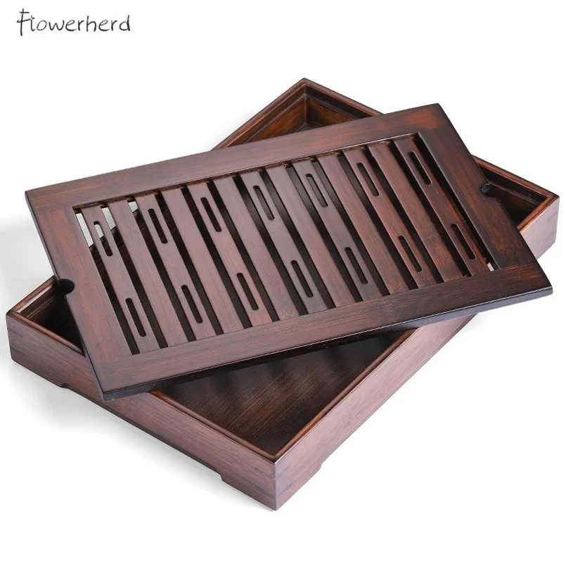 БАМБУК ПРЯМОУГОЛЬНЫЙ Чай лотки для хранения воды стол бытовой чайный набор кунг