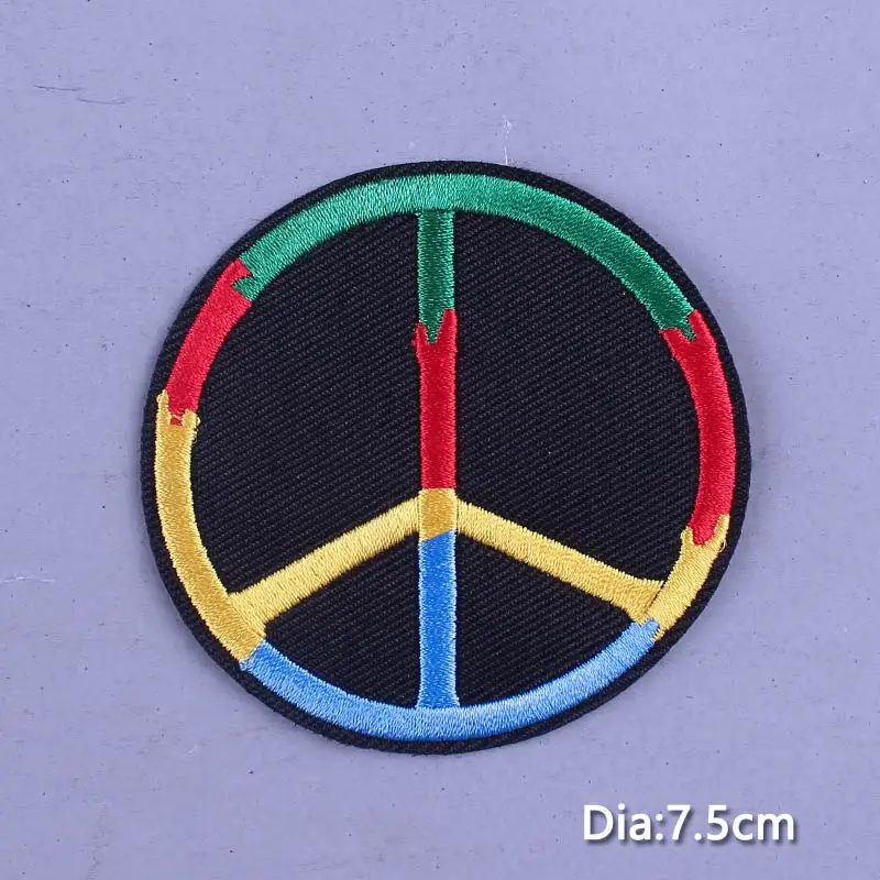 

Punk Rock Biker Patches For Clothing Skull Iron On Embroidered Patches On Clothes Joker Orangutan Hippie Badge Embroidery Patch