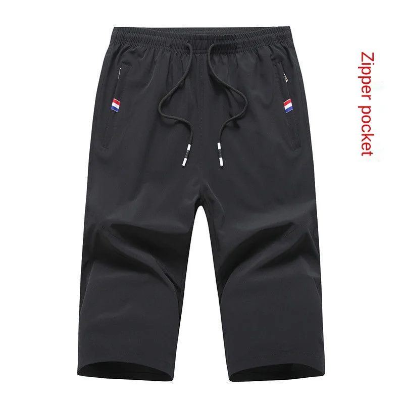 

2021 stretch summer thin large size solid men's shorts summer men's beach pants pure cotton casual men's sports shorts men's