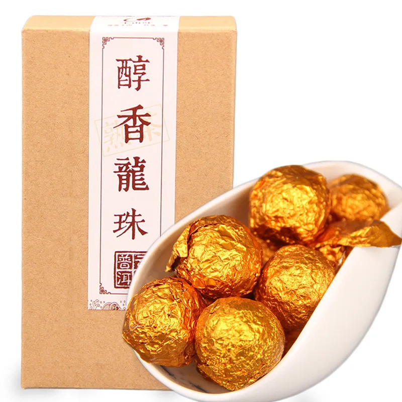 2017 Mellow зрелый китайский чай Puer ручной работы ДРАКОН жемчуг похожий 170