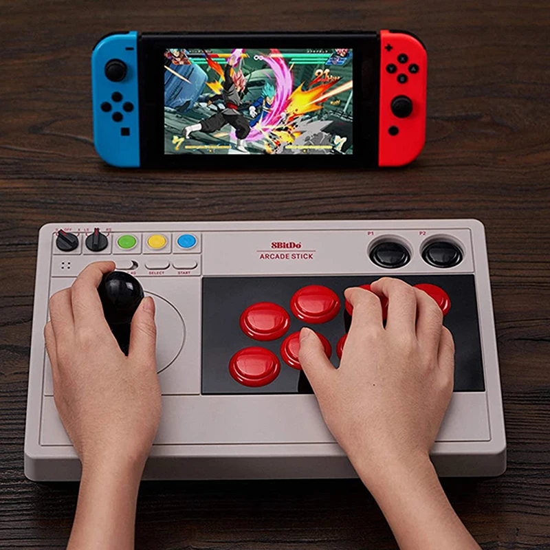 8Bitdo Arcade Stick 2.4G Receiver USB Wired Wireless Bluetooth Gamepad for Nintendo Switch Windows images - 6