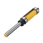 Новая панель для промывания и подравнивания шаблон маршрутизатор бит Топ и нижний подшипник 6,3 мм хвостовик отделка фрезы