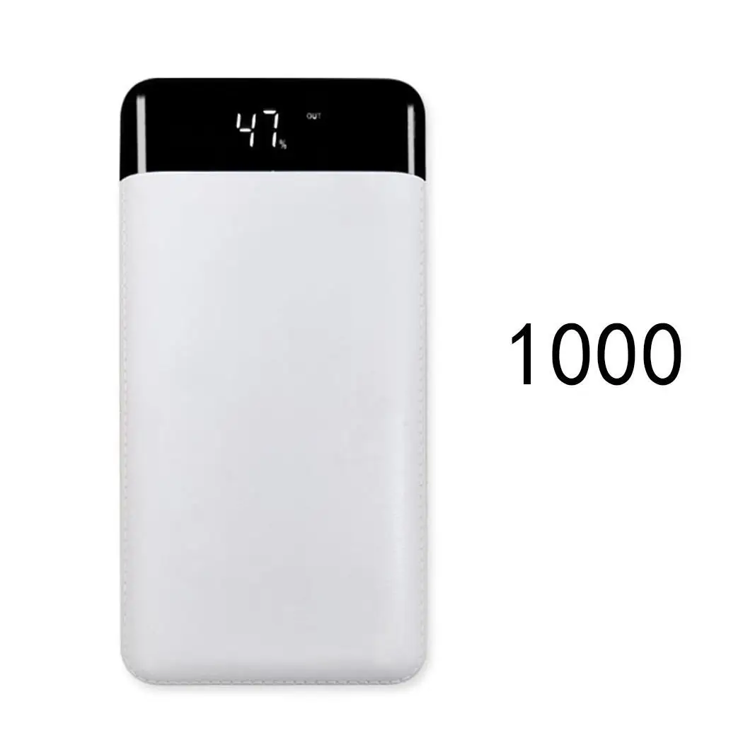 10000 мАч/20000 мАч Внешний аккумулятор Двойной USB с светодиодный фонарик Мобильный