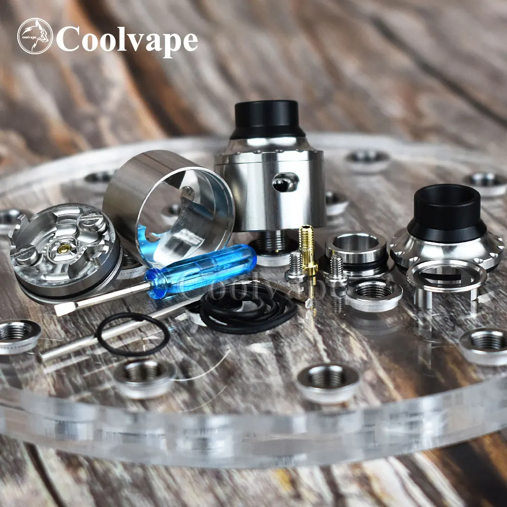 

coolvape Ontech RD Mechanical Mod Hellfire Maverick rda kit 13ml Squonk Box pin bf MOD 18650 battery Auto-adjusting mech mod