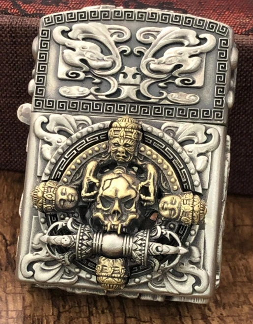 TH 3 цвета фиолетовый медный ручной работы 3D монстр тиснение 12 знаков зодиака